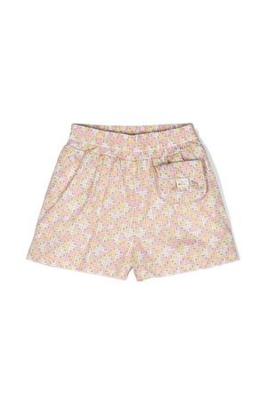 Shorts in cotone rosa FENDI KIDS | JFF335AQUKF14OQ
